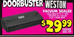 Ollie's VACUUM SEALER offer