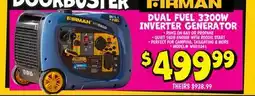 Ollie's FIRMAN DUAL FUEL 3300W INVERTER GENERATOR offer