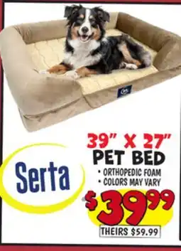 Ollie's 39 X 27 PET BED offer
