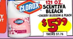 Ollie's CLOROX 121 OZ. SCENTIVA BLEACH offer