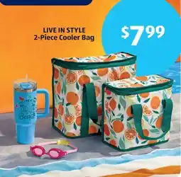 Aldi LIVE IN STYLE 2-Piece Cooler Bag offer