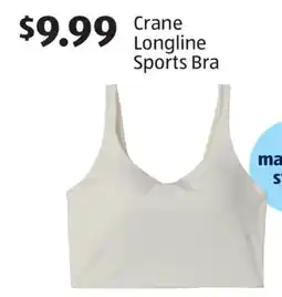 Aldi Crane Longline Sports Bra offer