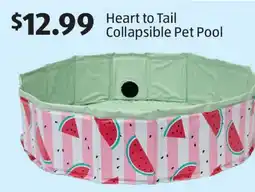 Aldi Heart to Tail Collapsible Pet Pool offer