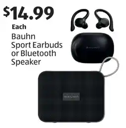 Aldi Bauhn Sport Earbuds or Bluetooth Speaker offer