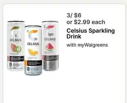 Walgreens Celsius Sparkling Drink offer