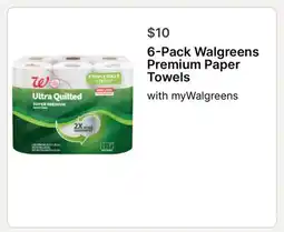 Walgreens 6-Pack Walgreens Premium Paper Towels offer