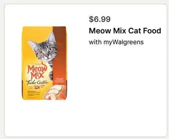 Walgreens Meow Mix Cat Food offer