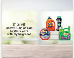 Walgreens Downy, Gain or Tide Laundry Care offer