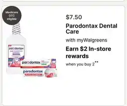 Walgreens Parodontax Dental Care offer