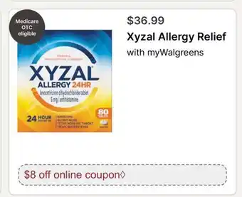 Walgreens Xyzal Allergy Relief offer