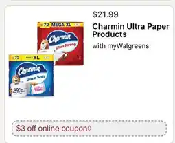 Walgreens Charmin Ultra Paper Products offer