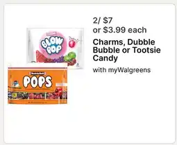 Walgreens Charms, Dubble Bubble or Tootsie Candy offer