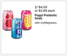 Walgreens Poppi Prebiotic Soda offer