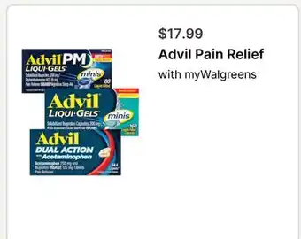 Walgreens Advil Pain Relief offer