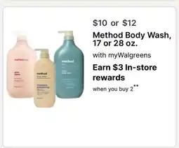 Walgreens Method Body Wash offer