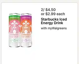 Walgreens Starbucks Iced Energy Drink offer