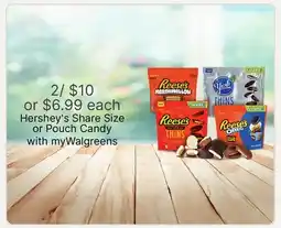 Walgreens Hershey's Share Size or Pouch Candy offer