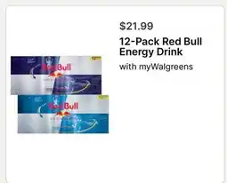 Walgreens 12-Pack Red Bull Energy Drink offer