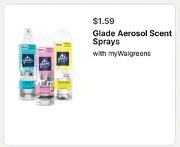 Walgreens Glade Aerosol Scent Sprays offer