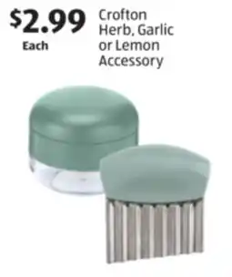 Aldi Crofton Herb, Garlic or Lemon Accessory offer