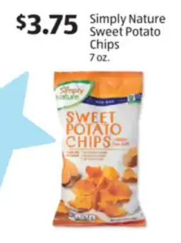 Aldi Simply Nature Sweet Potato Chips offer