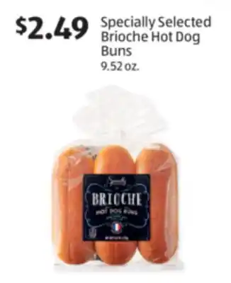 Aldi Specially Selected Brioche Hot Dog Buns offer