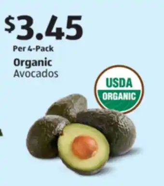 Aldi Organic Avocados offer