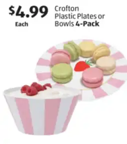 Aldi Crofton Plastic Plates or Bowls offer