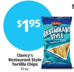 Aldi Clancy's Restaurant Style Tortilla Chips offer