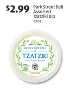 Aldi Park Street Deli Assorted Tzatziki Dip offer