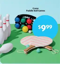 Aldi Crane Paddle Ball Games offer