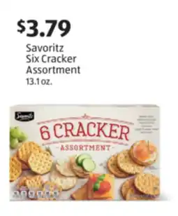 Aldi Savoritz Six Cracker Assortment offer
