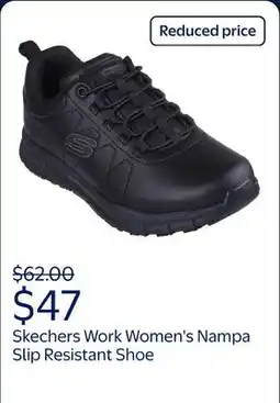 Walmart Skechers Work Women's Nampa Bungee Slip Resistant Athletic Shoe offer