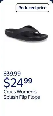 Walmart Crocs Women's Splash Flip Flop Sandals offer