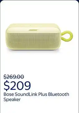 Walmart Bose SoundLink Plus Bluetooth Speaker, Waterproof Portable Speaker, Citrus offer