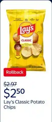 Walmart Lay's Classic Potato Chips offer