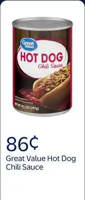 Walmart Great Value Hot Dog Chili Sauce offer