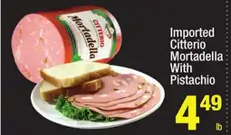 Super King Markets Imported Citterio Mortadella With Pistachio offer