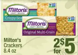 Super King Markets Milton's Crackers offer