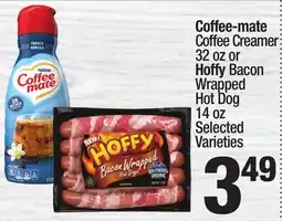 Super King Markets Coffee-mate Coffee Creamer 32 oz or Hoffy Bacon Wrapped Hot Dog 14 oz offer