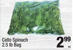 Super King Markets Cello Spinach offer