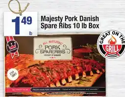 Super King Markets Majesty Pork Danish Spare Ribs offer