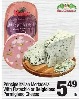 Super King Markets Principe Italian Mortadella With Pistachio or Belgioioso Parmigiano Cheese offer