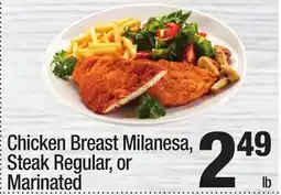 Super King Markets Chicken Breast Milanesa, Steak Regular, or Marinated offer