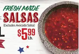 Vallarta Supermarkets FRESH MADE SALSAS offer