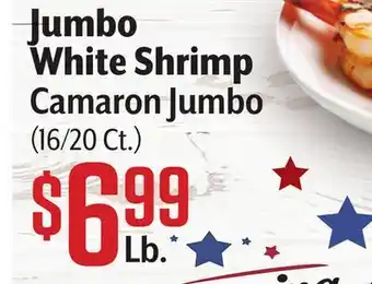 Vallarta Supermarkets Jumbo White Shrimp offer