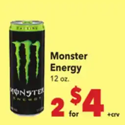 Vallarta Supermarkets Monster Energy offer