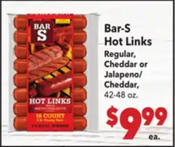 Vallarta Supermarkets Bar-S Hot Links offer