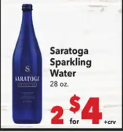 Vallarta Supermarkets Saratoga Sparkling Water offer