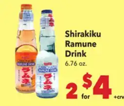 Vallarta Supermarkets Shirakiku Ramune Drink offer